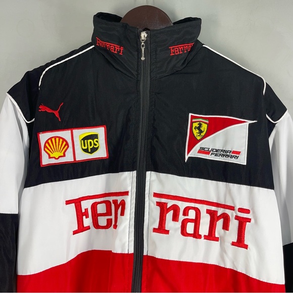 Ferrari Red and Black Jacket Men Size Medium - Picture 3 of 12